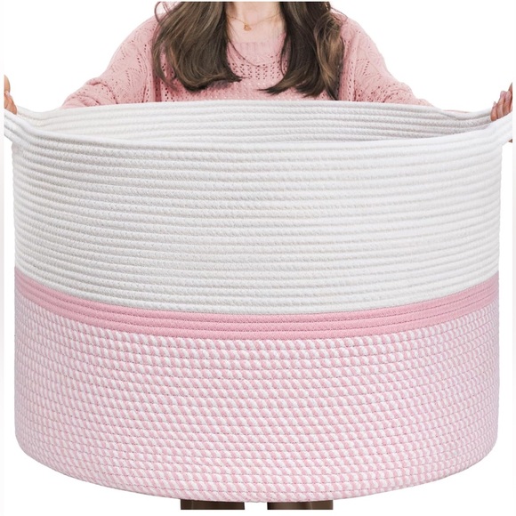 Other - XXXL Large Laundry Basket Handles Blanket Baskets Living Room Woven Cotton